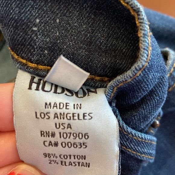 Hudson May Skinny Raw Hem Jeans - Size 27 - Picture 8 of 9